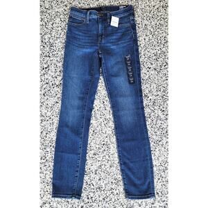 J.Crew 9" Mid-Rise Skinny Jean Women's Size Waist 24" Signature Stretch Blue NWT